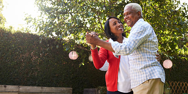 older couple dancing together